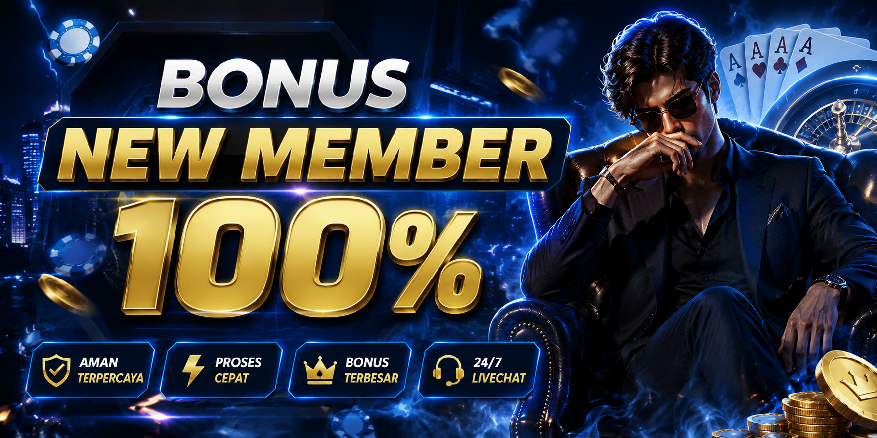 BONUS NEW MEMBER 100%